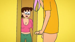 Tamako helps her son