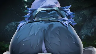 Raven Reverse Cowgirl 4K [BabyMoonART]