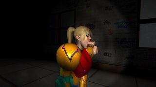 Samus sucks dick in abandoned school