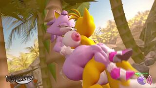 Blaze and Tails in Oasis