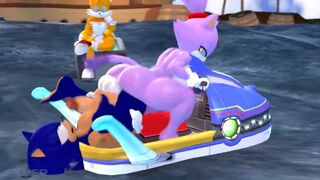 Blaze Riding in Jet ski