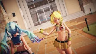 Miku, Rin Dance Chocolate Cream (000MMD)