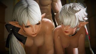 Alisaie and Ameliance Doggy [ffxivInitiala] (Sound)