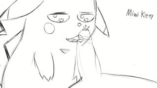 Pikachu tasting cum