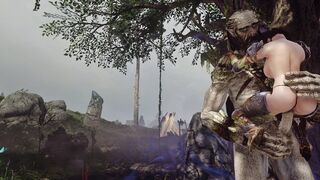 Veronica gets caught by a giant.