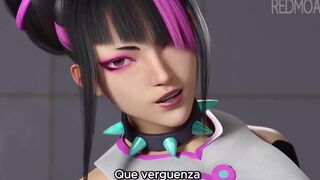 Juri Han Footjob (Sub Español)