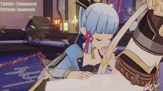 Ayaka x Aether 4k (Loonoosh)