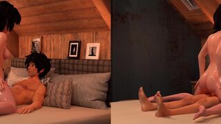 Aunt Cass - Only One Bed - VR