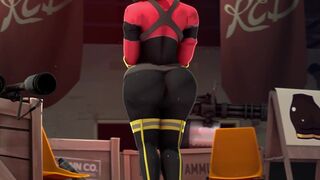 Fempyro clapping her cheeks (@Vyne34)