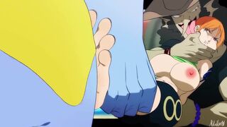 Nami got caught trying to short change Arlong