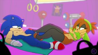 Footjobing Sonic [hedgehoglove]