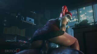 Harley was feeling anxious.(black +lingerie) [VGErotica]