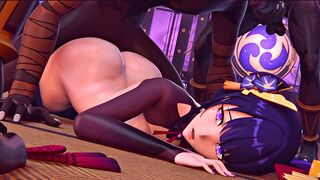 Raiden Shogun Loves Gangbanged By Hilichurl (4K)