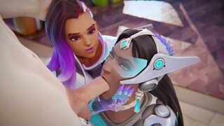 Symmetra & Sombra BJ [White][Cawneil][NO WM]