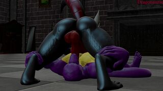 Spyro in one of Secret Corrupt  Cynder lair