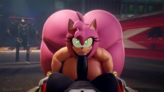 Amy Sucking Shadow's Dick