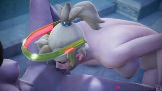 D.Va & Mercy Lesbian