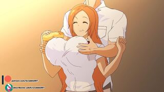 Testing gravity on Orihime's udders [Scrabble007]