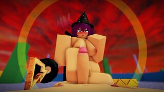 robloxian getting footjob