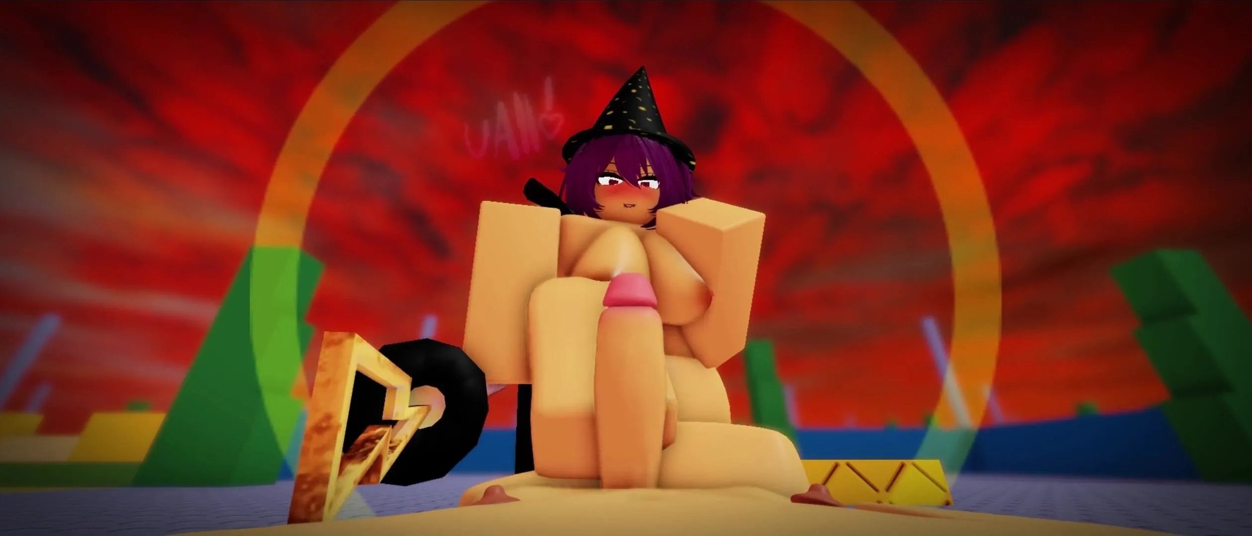 robloxian getting footjob