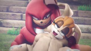 Knuckles Smashing Vanilla