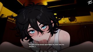 My Femboy Roommate | Kitchen sex