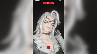 Black Cat Takes a Selfie