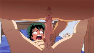 Mirko dominates Izuku Midoriya