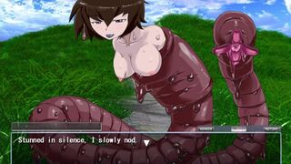 Monster Girl Quest - Earthworm Girl Scene + CGI