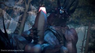 Cock vore by twitchyanimation