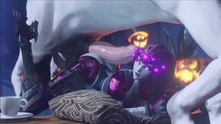 Widowmaker gets taken by a horse