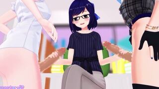 Vtuber double handjob [Suzutaro3D]