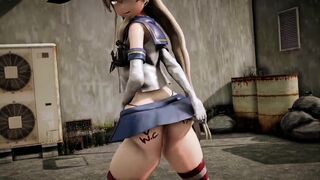 Shimakaze is eager to have sex in public places [R18] Taka84