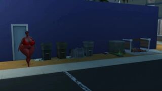 Bum Fucks Big Ass Black Wife in Alley