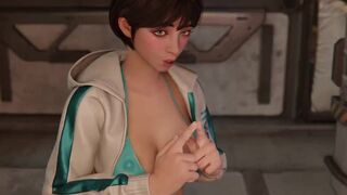 Bunny and Valby worshipping Mr. X's monster cock