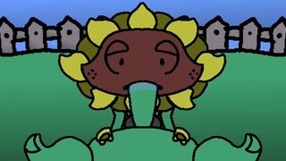 One horny Peashooter getting fucked by Sunflower!