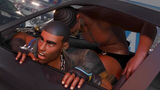 Marvel and Fortnite Car Fuck