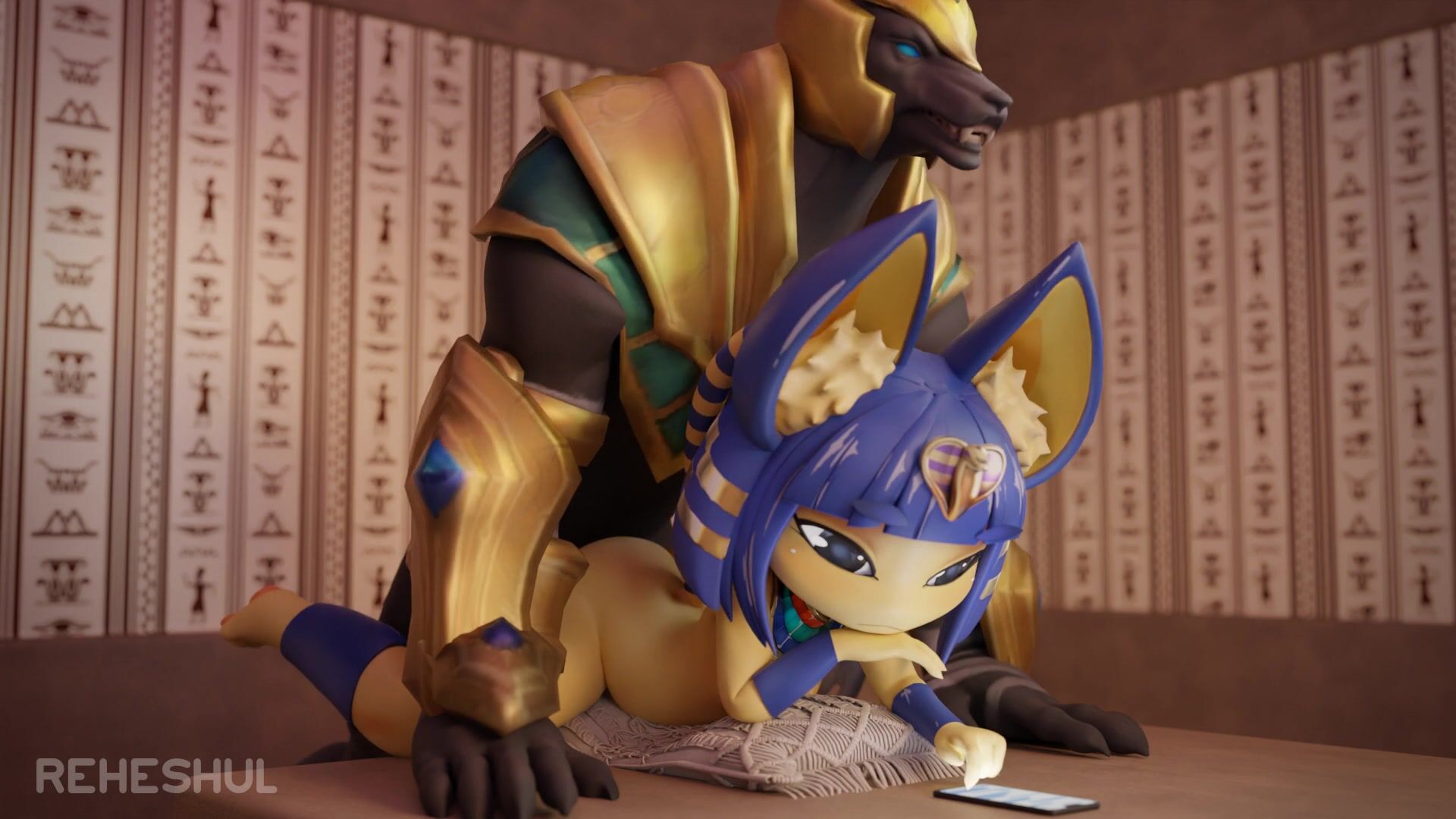 Yellow Cat Is Kinda Busy