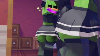 Creepers chupa pene de enderman~