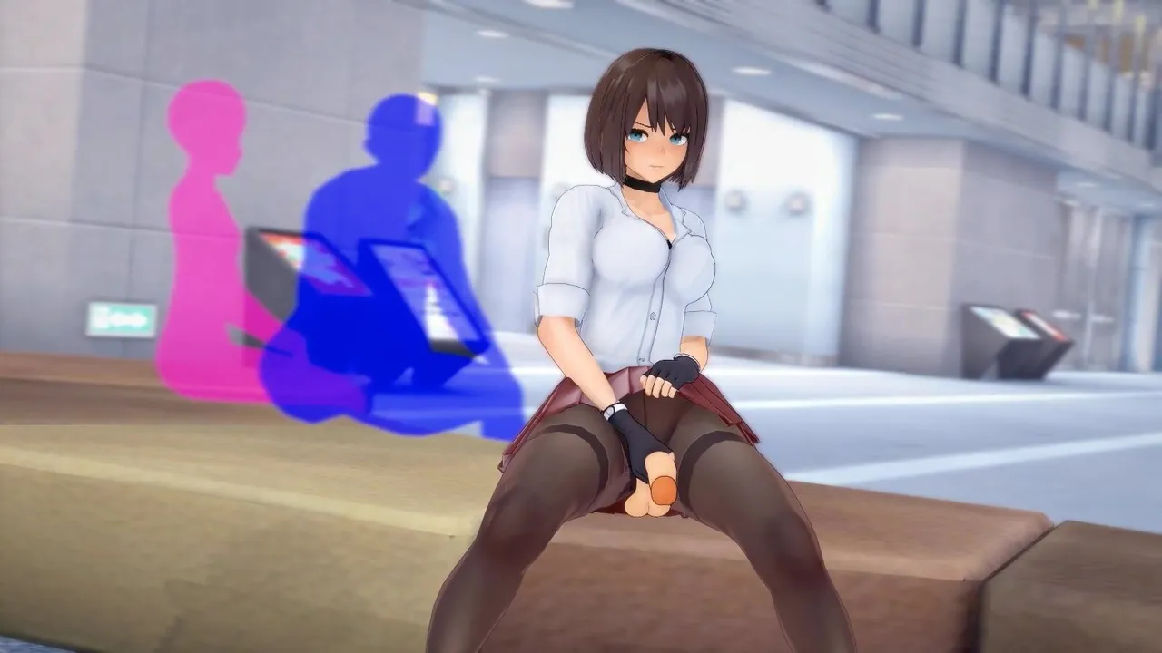 Futanari Asian girl masturbating in classroom in public watch online - intense hentai