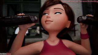 Helen Parr trainings with BBC guys