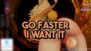 [JinkyVR] Slutty Bunny gets STUCK and FUCKED