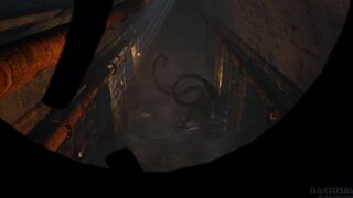 Displacer Beast Rapes Lizard (Baldurs Gate)