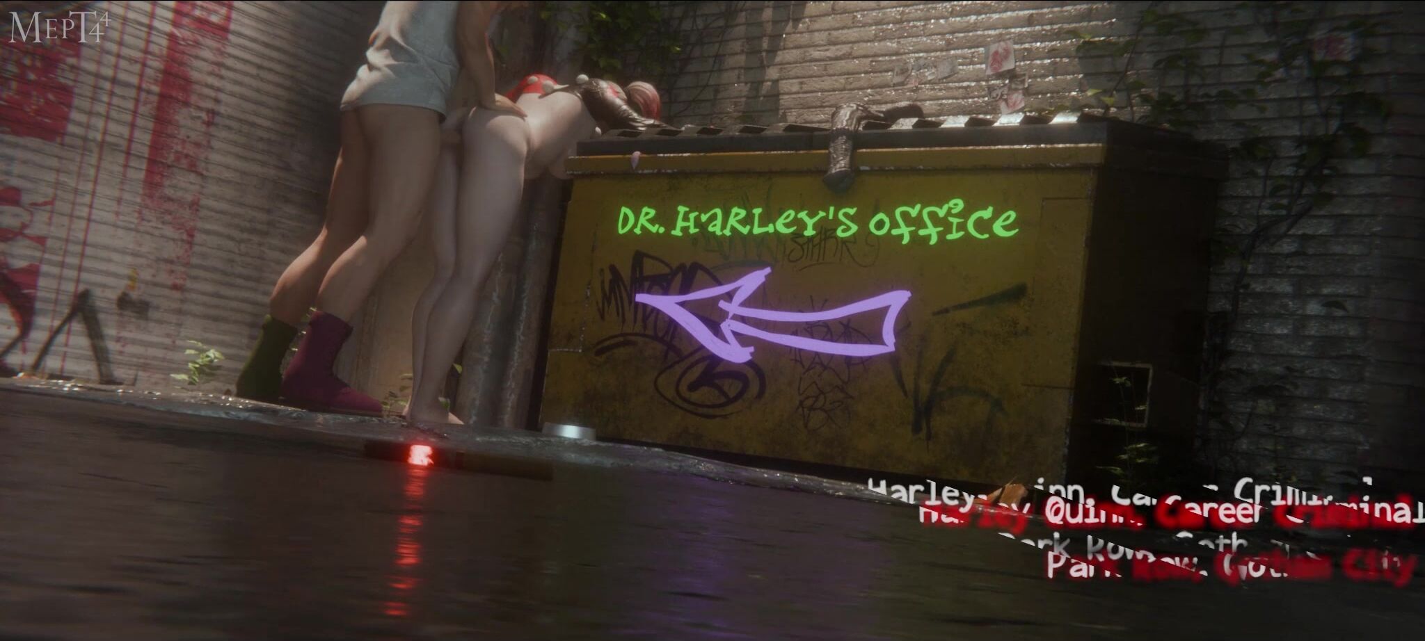Harley Quinn X Goon (Bleached)