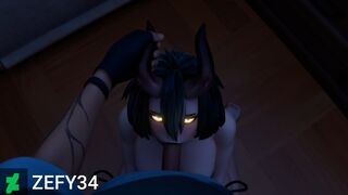 Night Rose Blowjob | FORTNITE | Horizontal