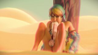 Link masturbation and autofellatio [Altrix3d]