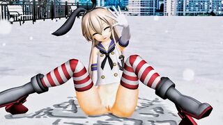 Shimakaze - Ass Dance & Training [MMD R18] OAKI
