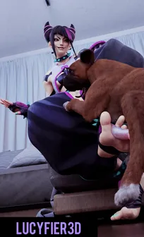 Juri han footjob dog