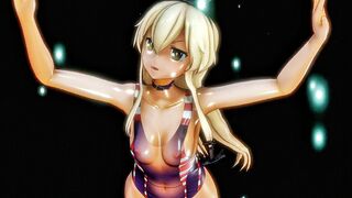 Shimakaze - Teo (C ver) See-through [MMD R15] Delor