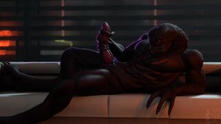 Sangheili masturbation [Snekkuu]